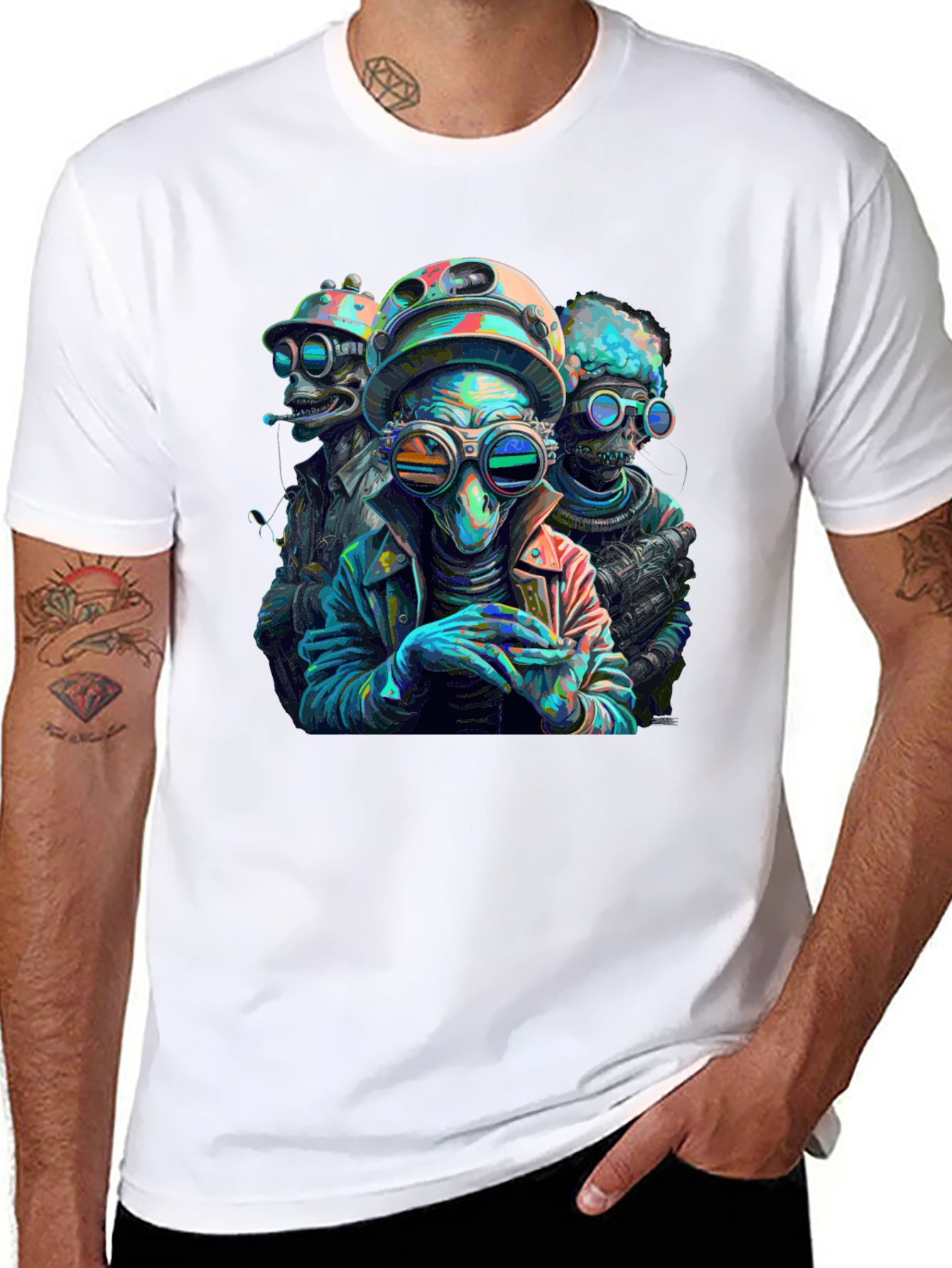 Alien Crew Graphic Tee - Sci-Fi Style