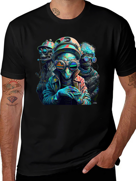 Alien Crew Graphic Tee - Sci-Fi Style