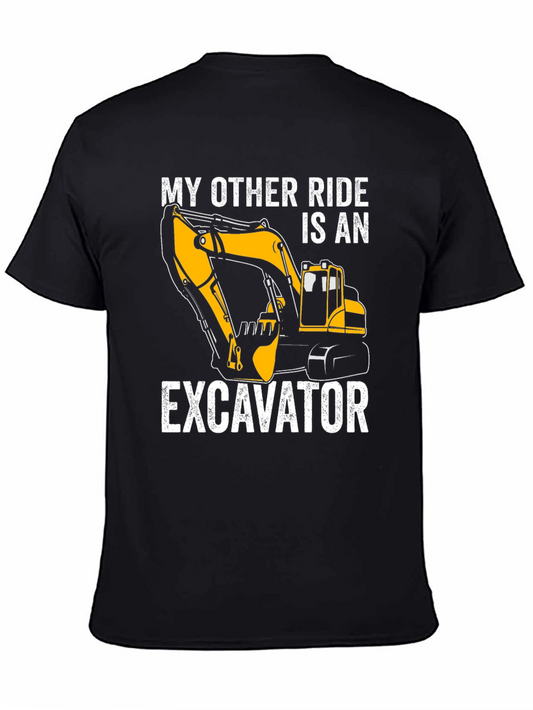 Excavator Ride T-Shirt - Construction Vehicle Tee