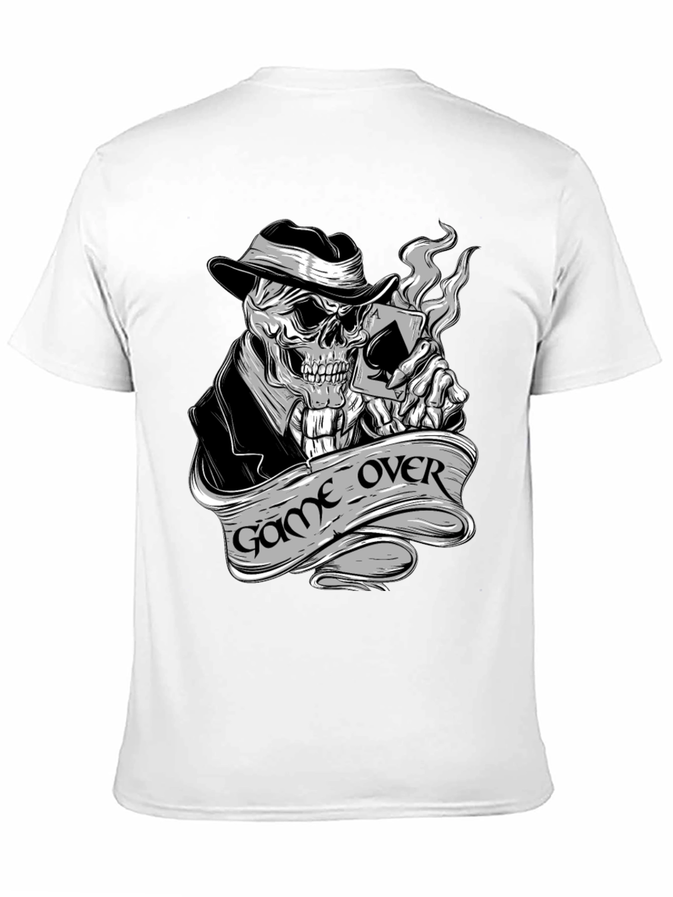 Game Over Skeleton Poker T-Shirt