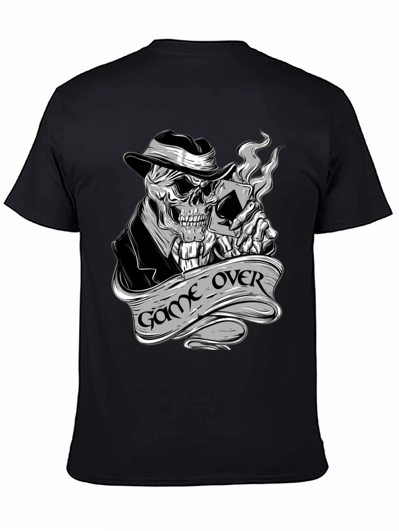 Game Over Skeleton Poker T-Shirt