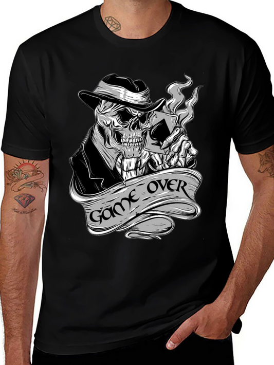Game Over Skeleton Poker T-Shirt