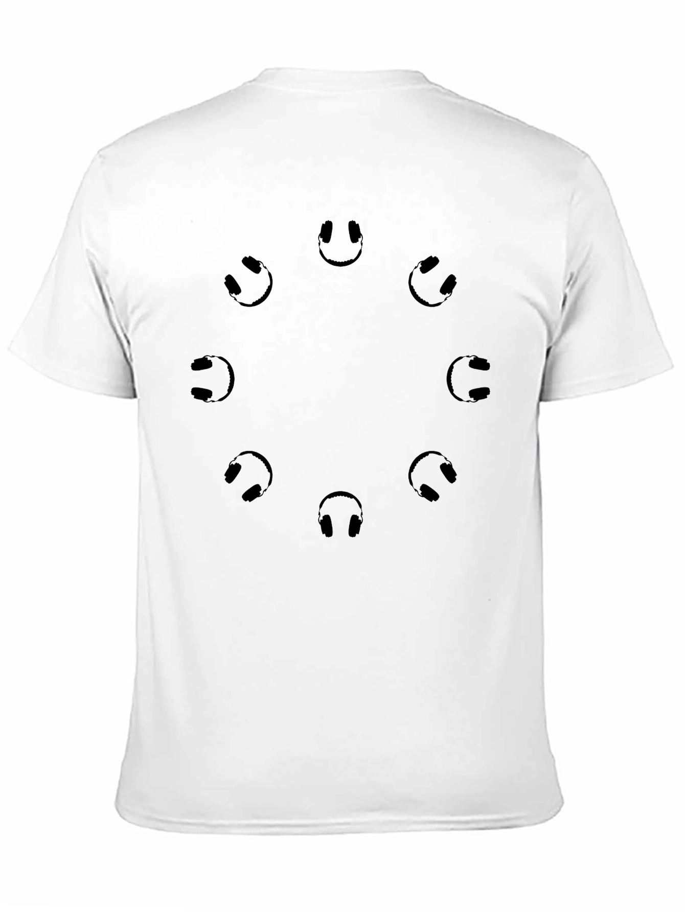 Headphone Circle Black T-Shirt