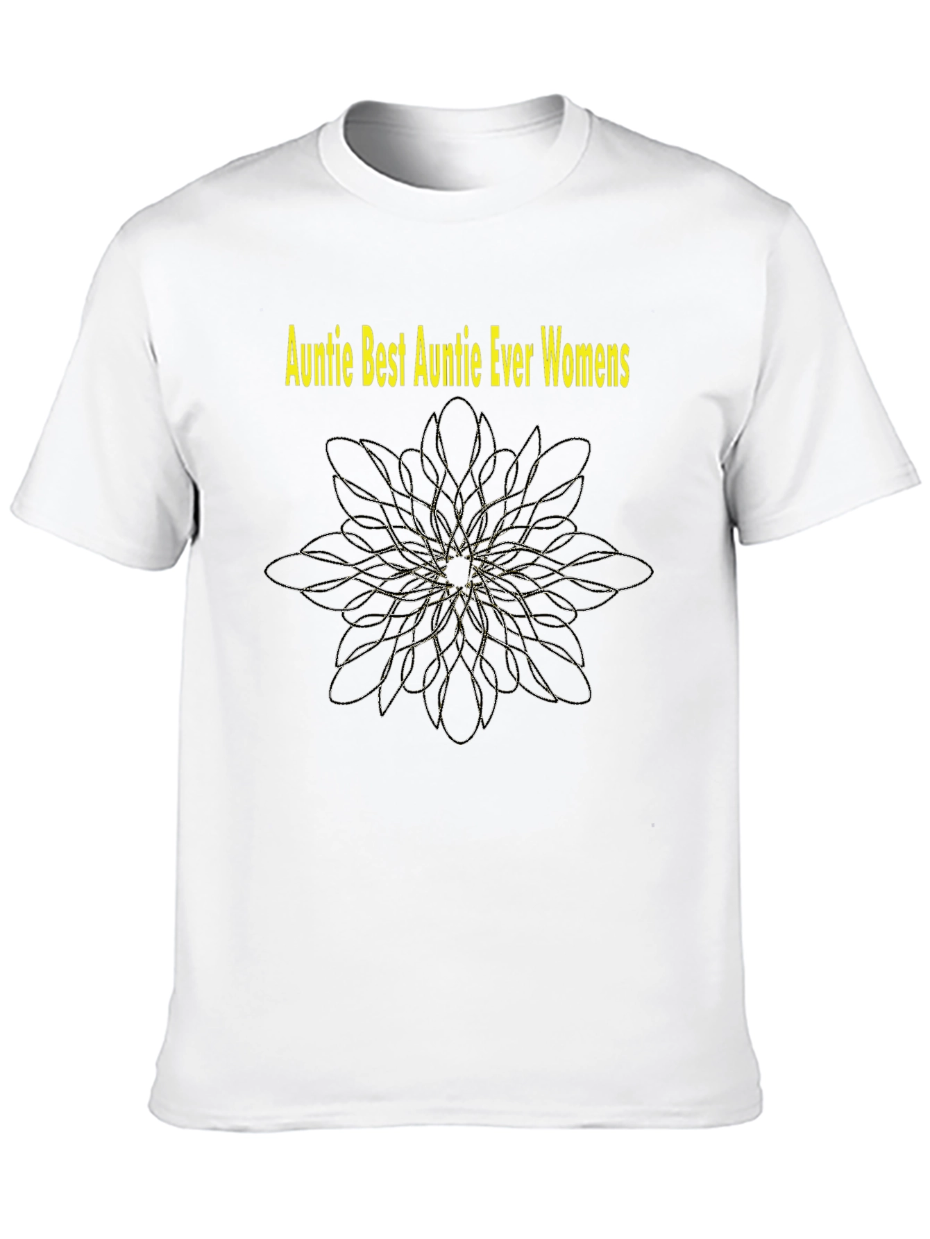 Auntie Best Auntie Ever Womens Black T-Shirt