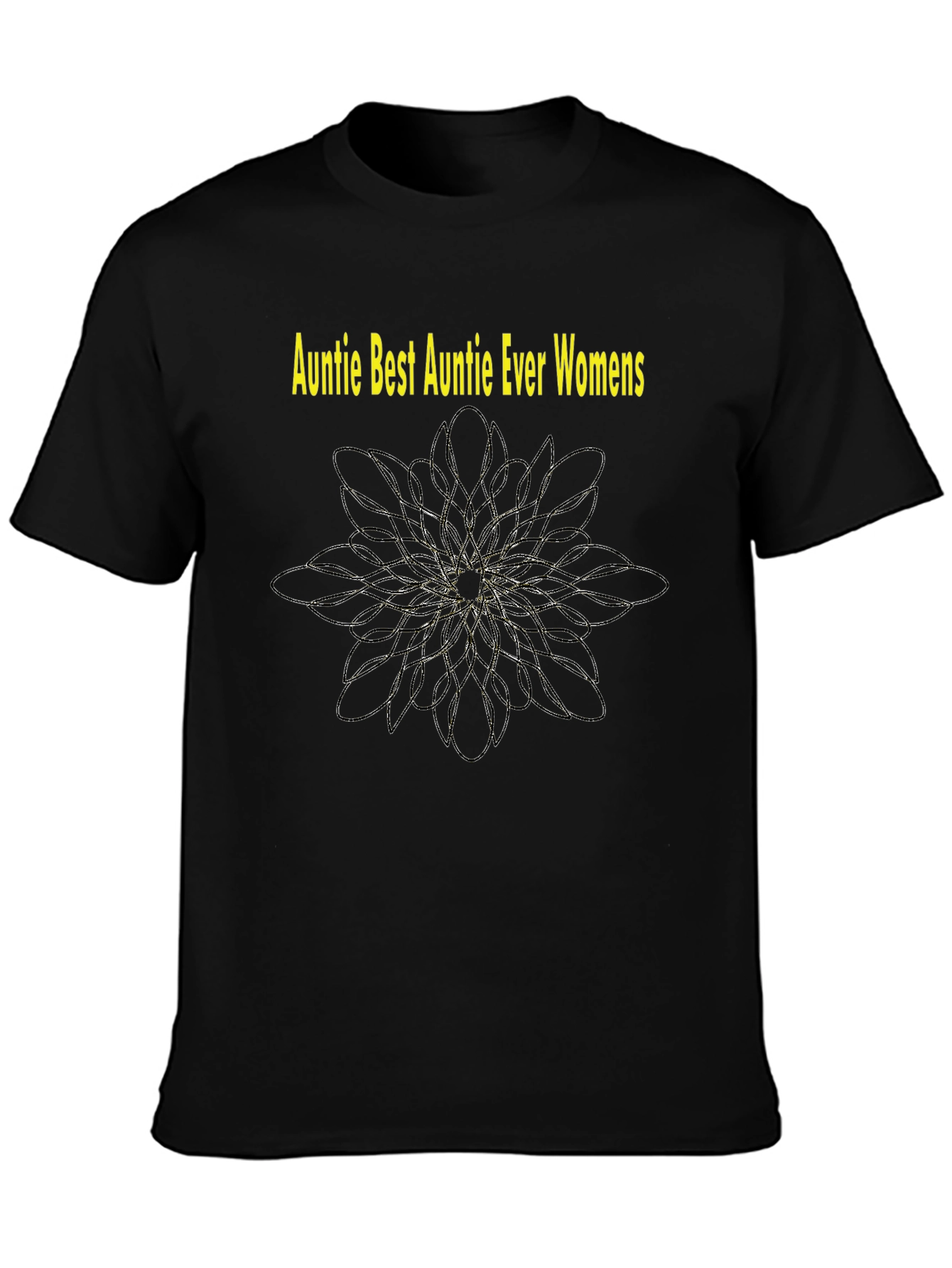 Auntie Best Auntie Ever Womens Black T-Shirt