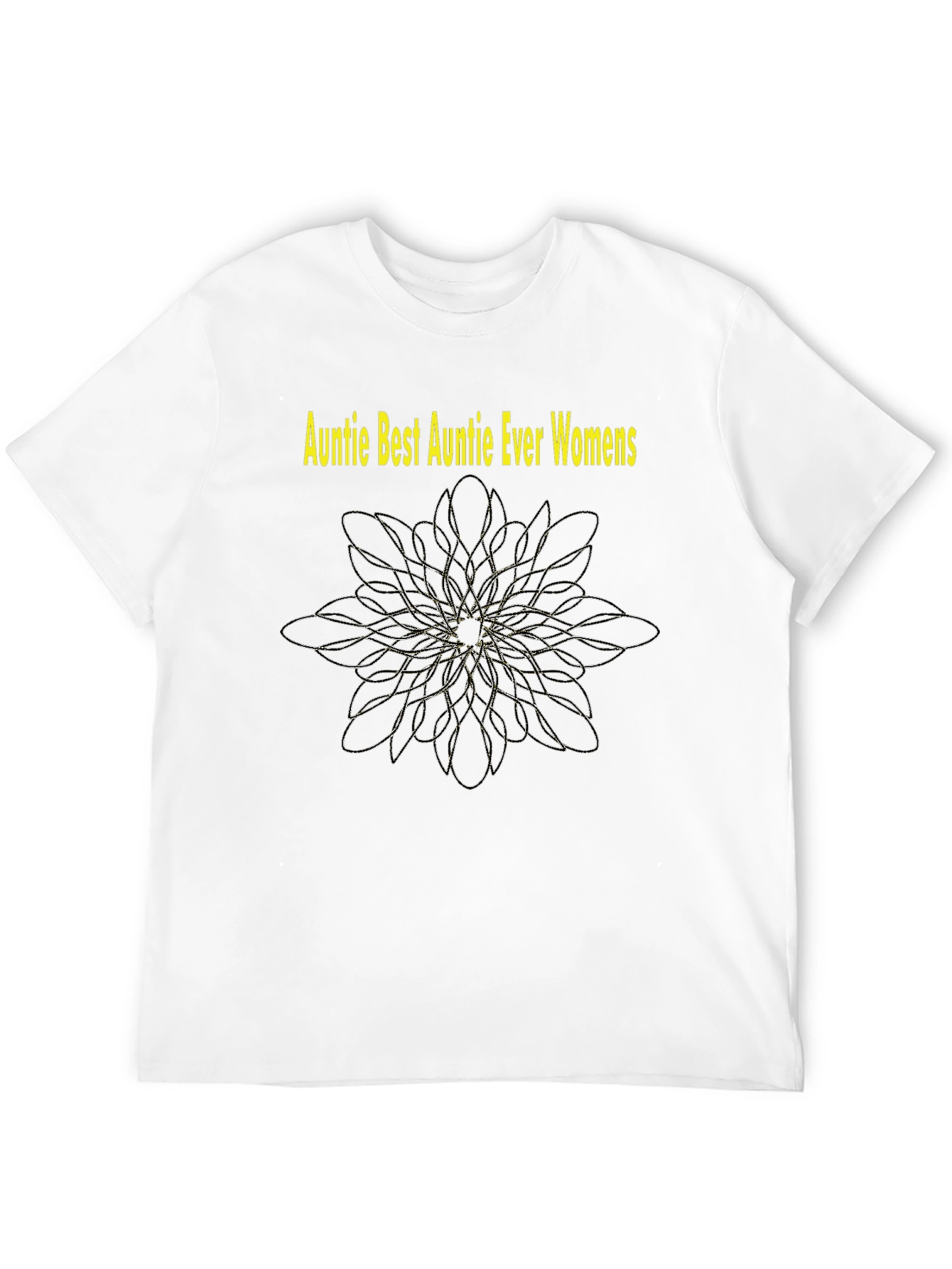 Auntie Best Auntie Ever Womens Black T-Shirt
