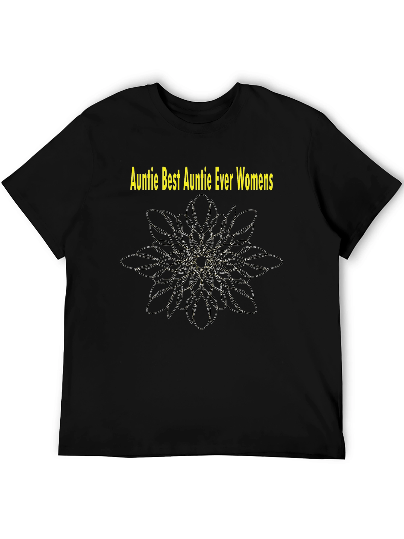 Auntie Best Auntie Ever Womens Black T-Shirt