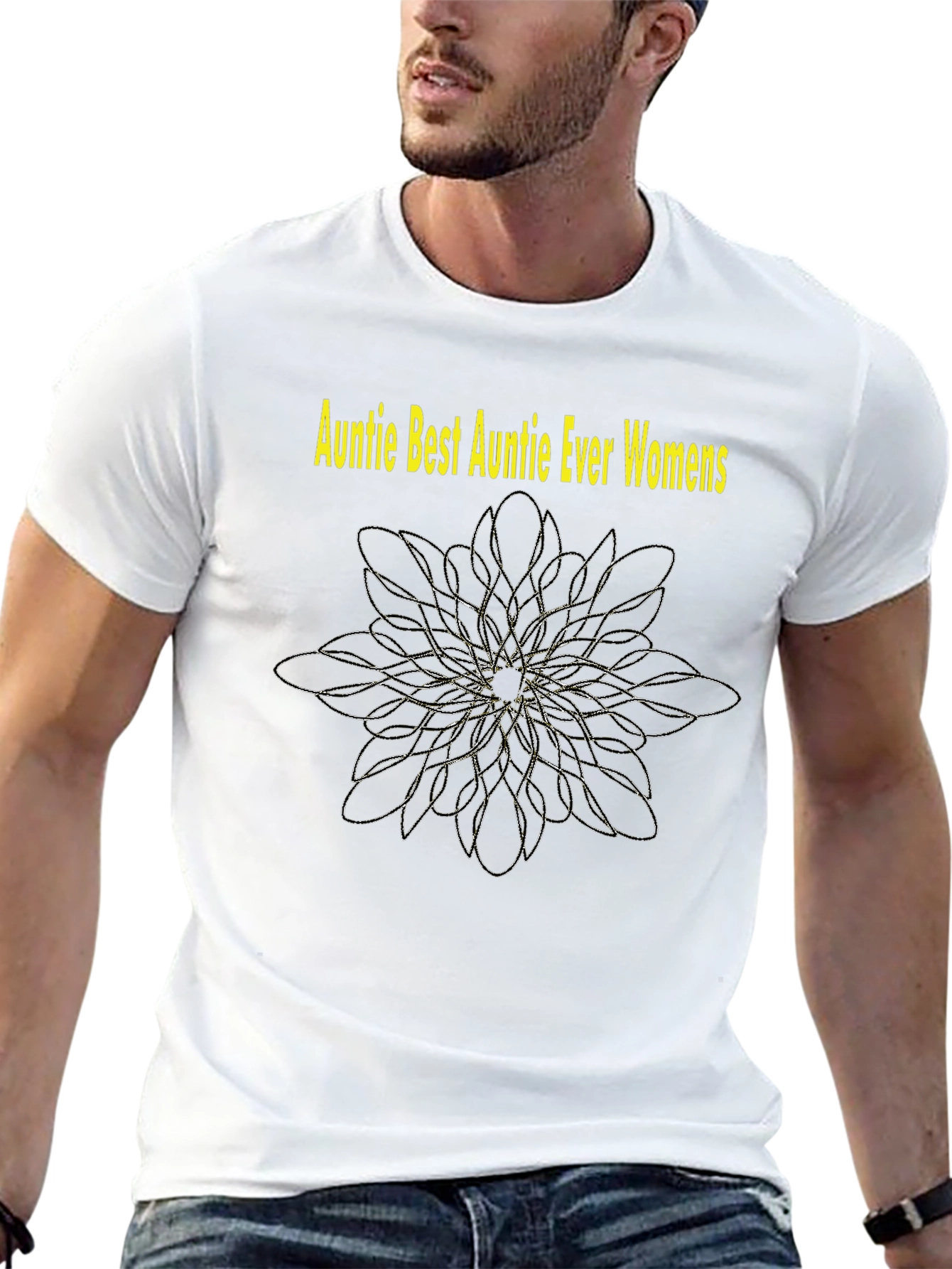 Auntie Best Auntie Ever Womens Black T-Shirt
