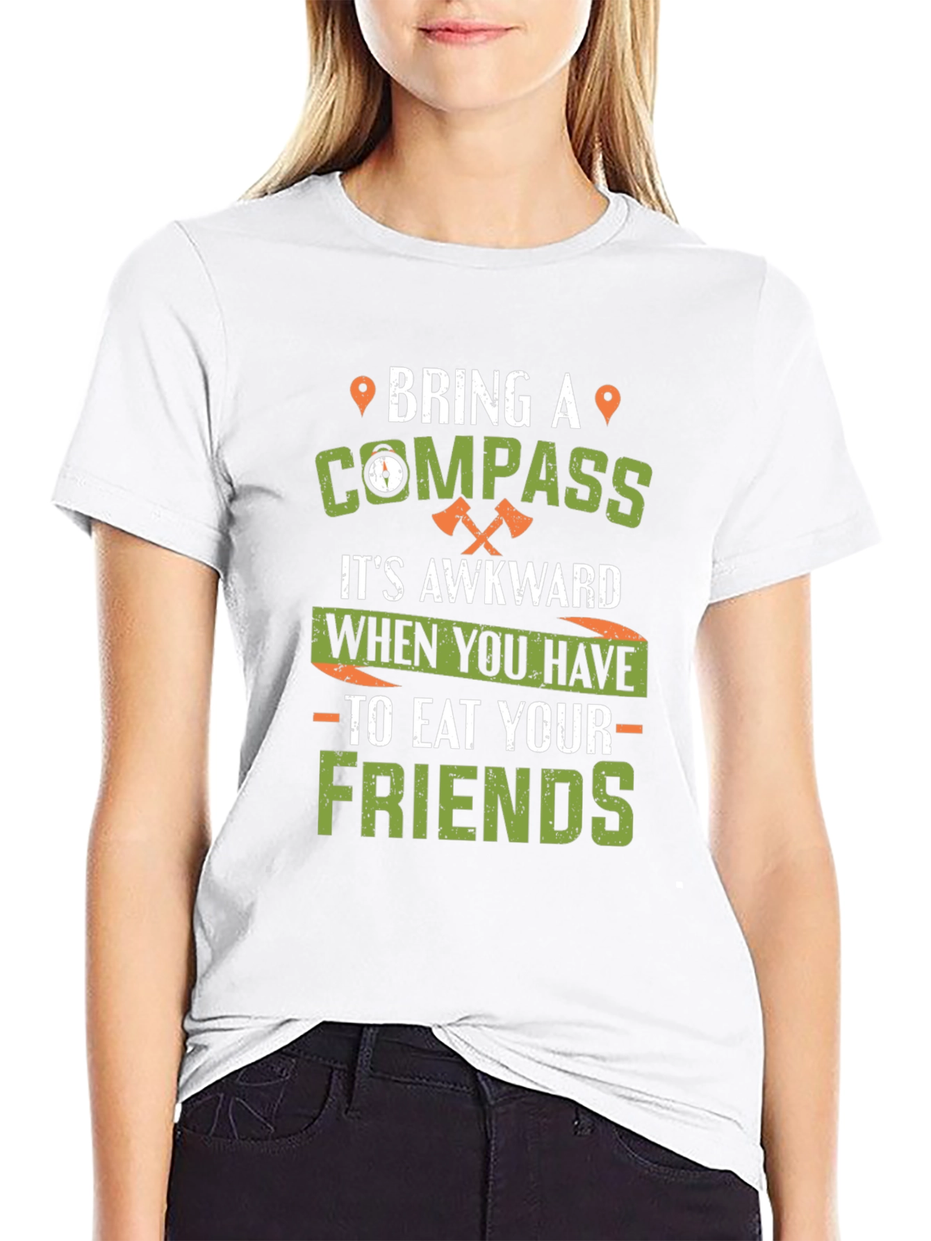 Bring a Compass Graphic Tee - Funny Camping T-Shirt