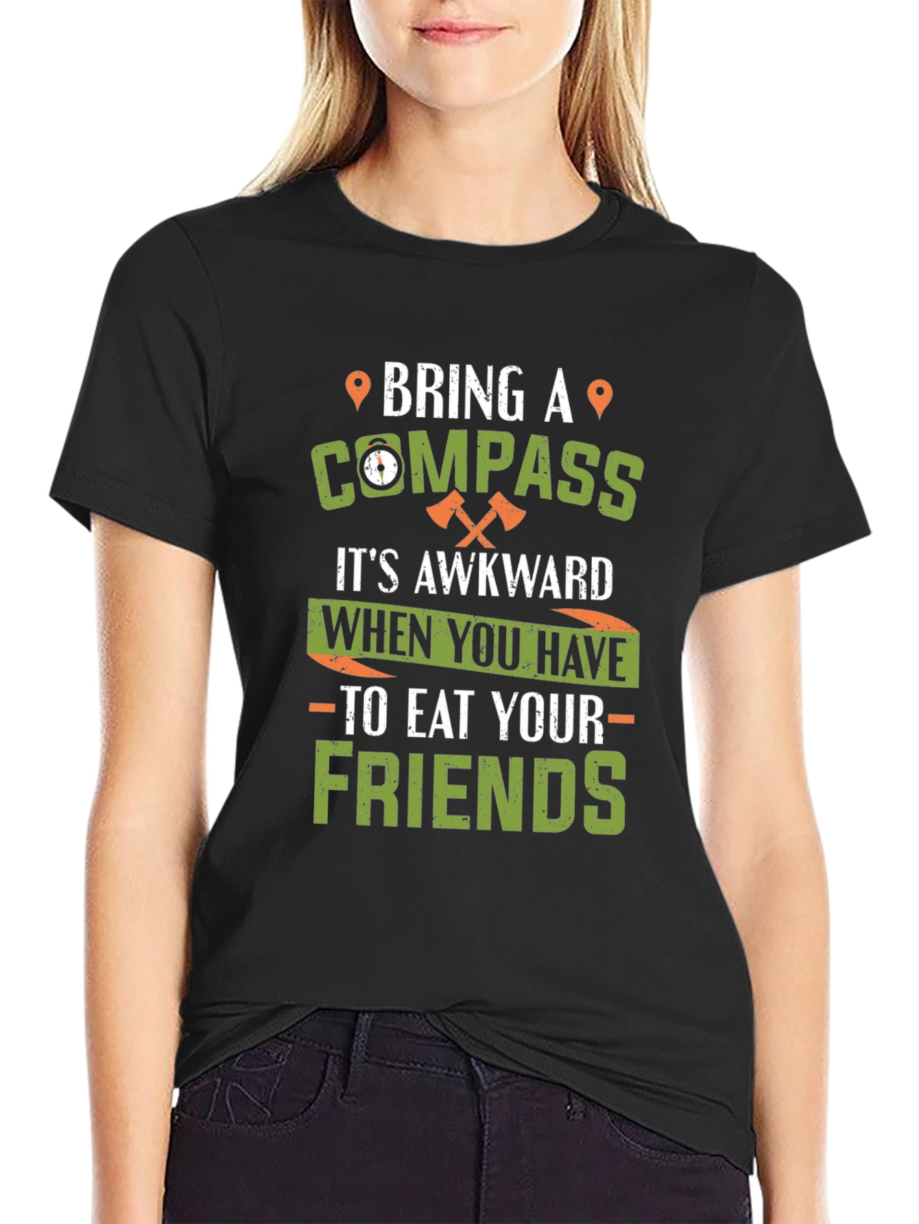 Bring a Compass Graphic Tee - Funny Camping T-Shirt