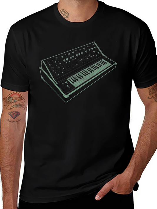 Retro Synth T-Shirt - Vintage Music Lover Tee