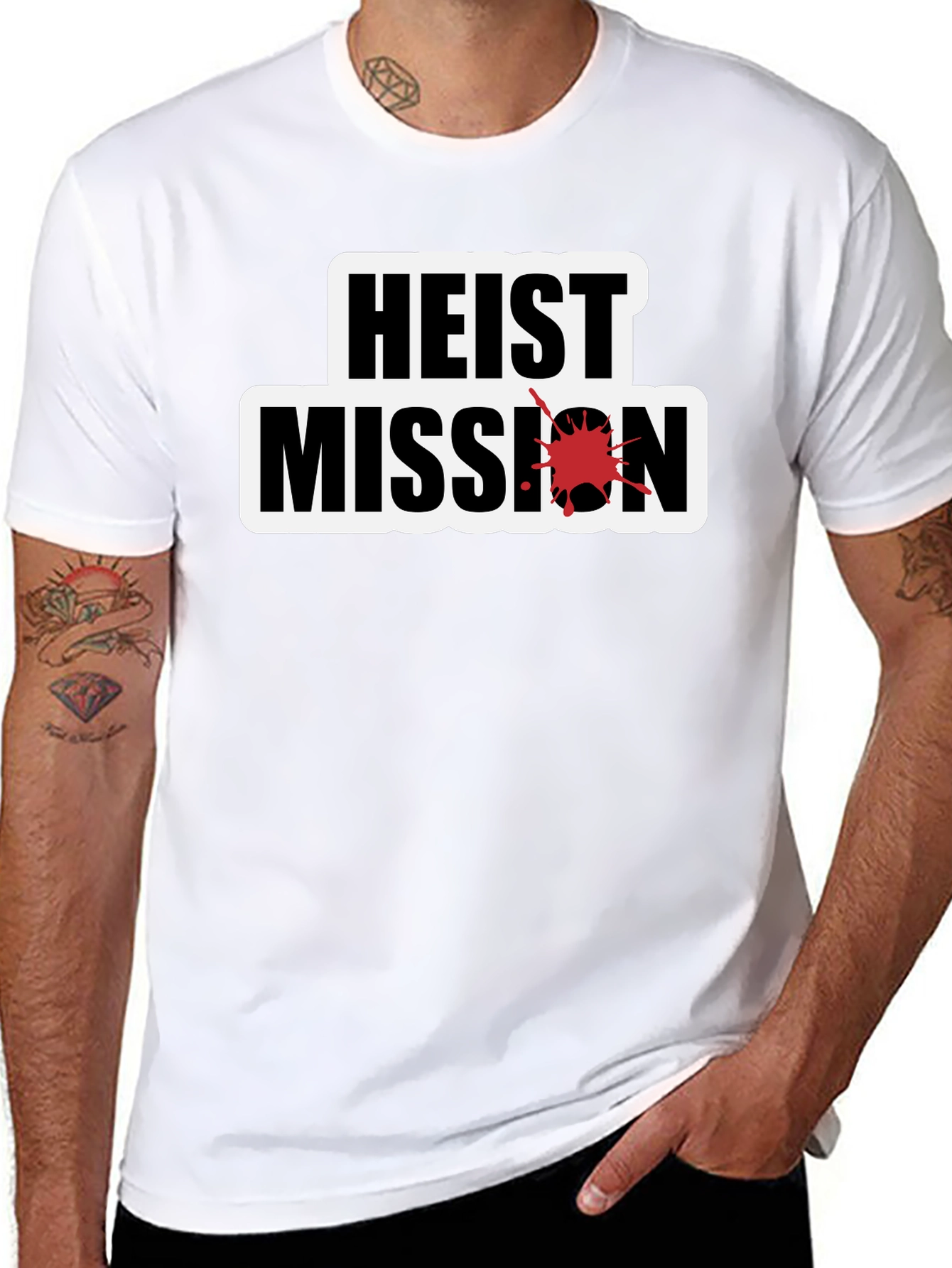 Heist Mission Graphic Tee - Black