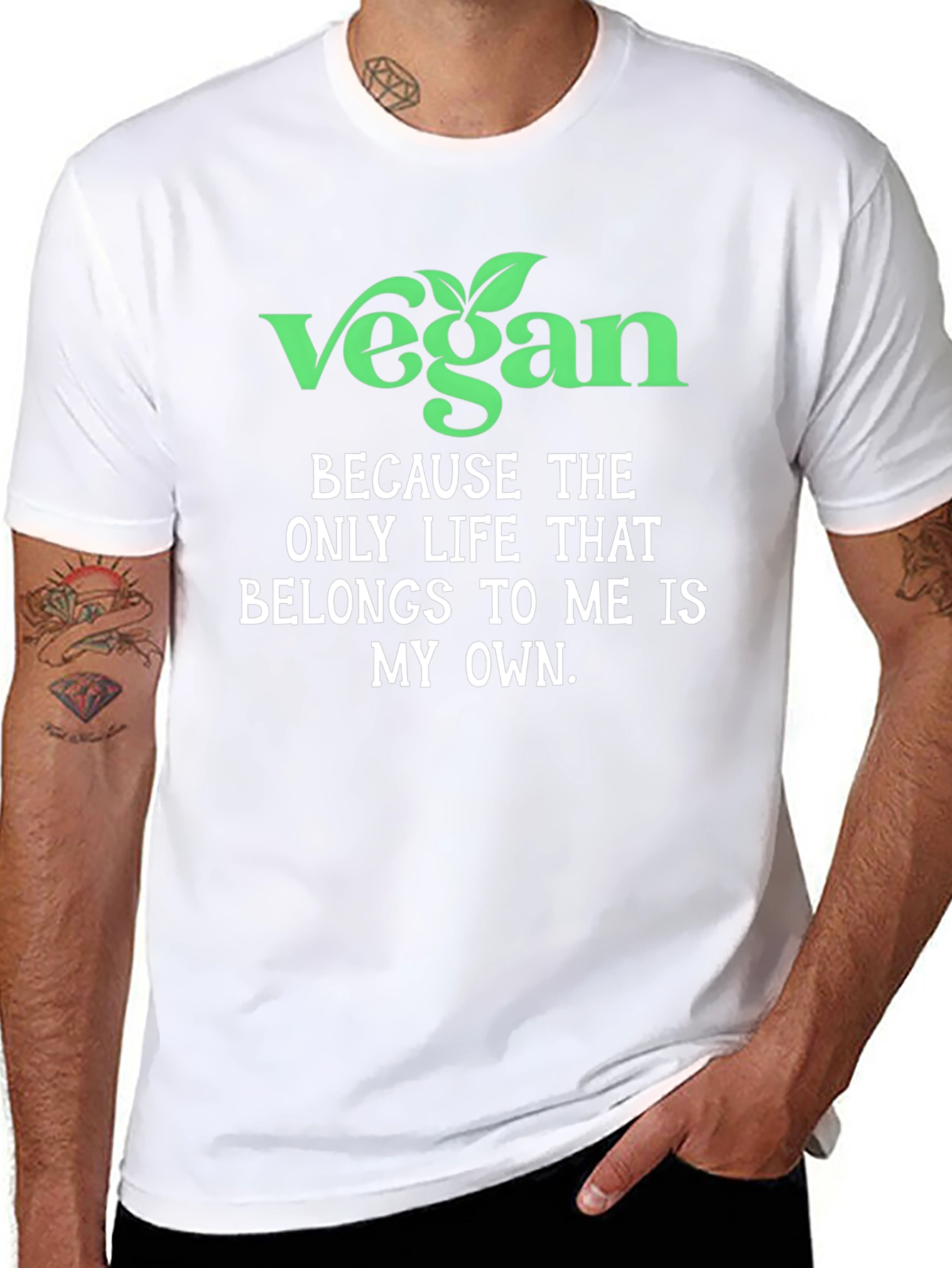 Vegan Statement T-Shirt - Own Your Life