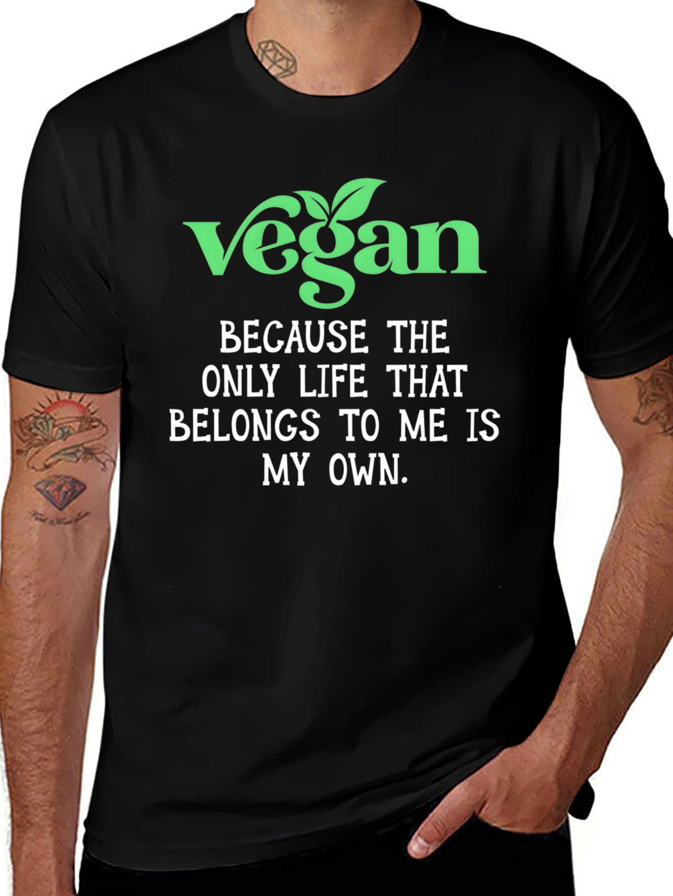 Vegan Statement T-Shirt - Own Your Life