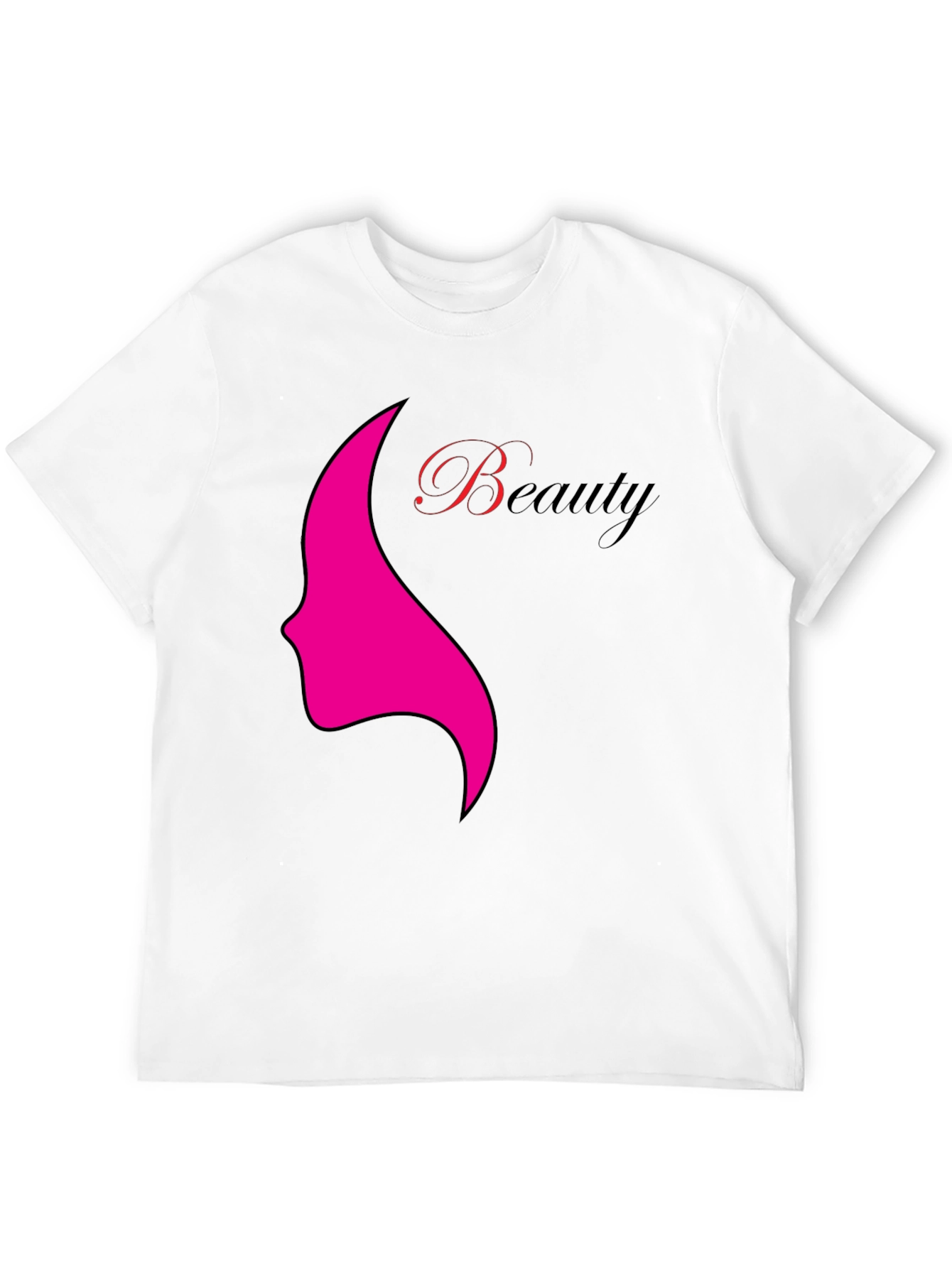 Beauty Graphic Tee - Stylish Black T-Shirt