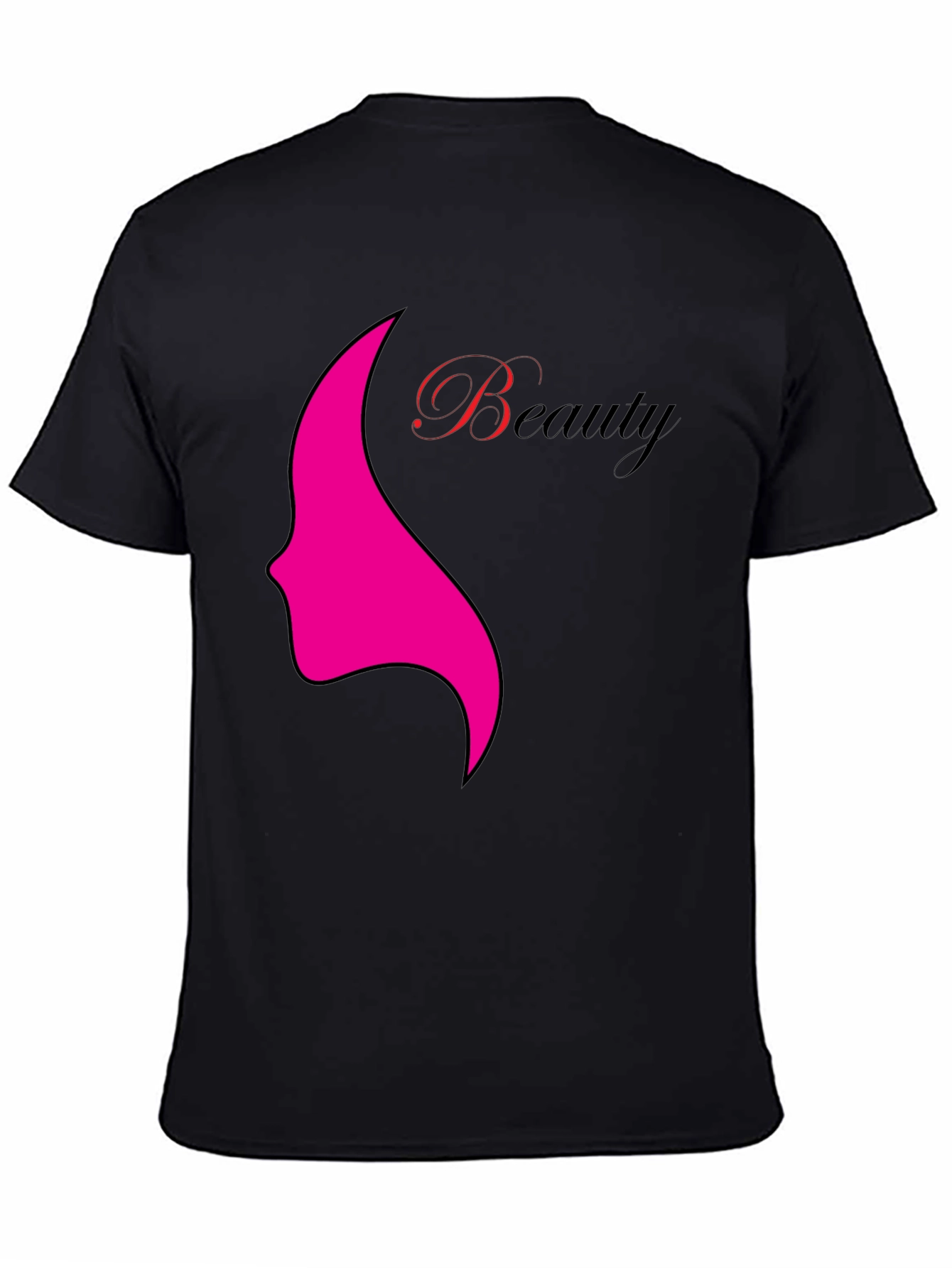 Beauty Graphic Tee - Stylish Black T-Shirt