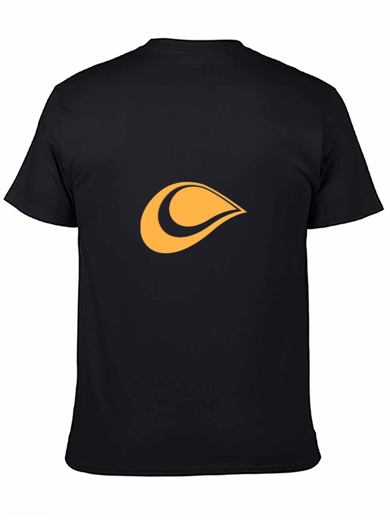 Modern Black Tee with Abstract Graphic Design