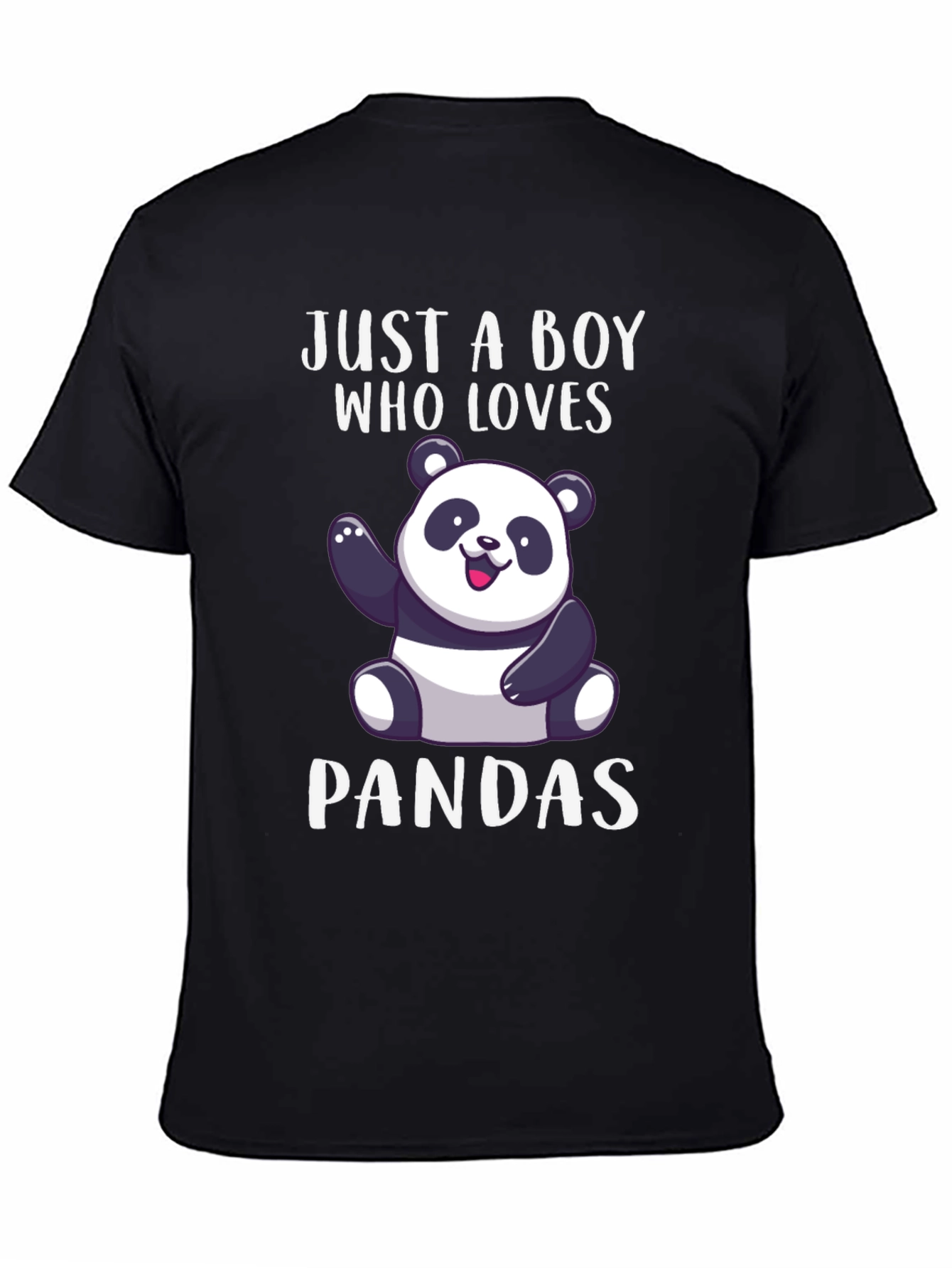 Just A Boy Who Loves Pandas Graphic Tee
