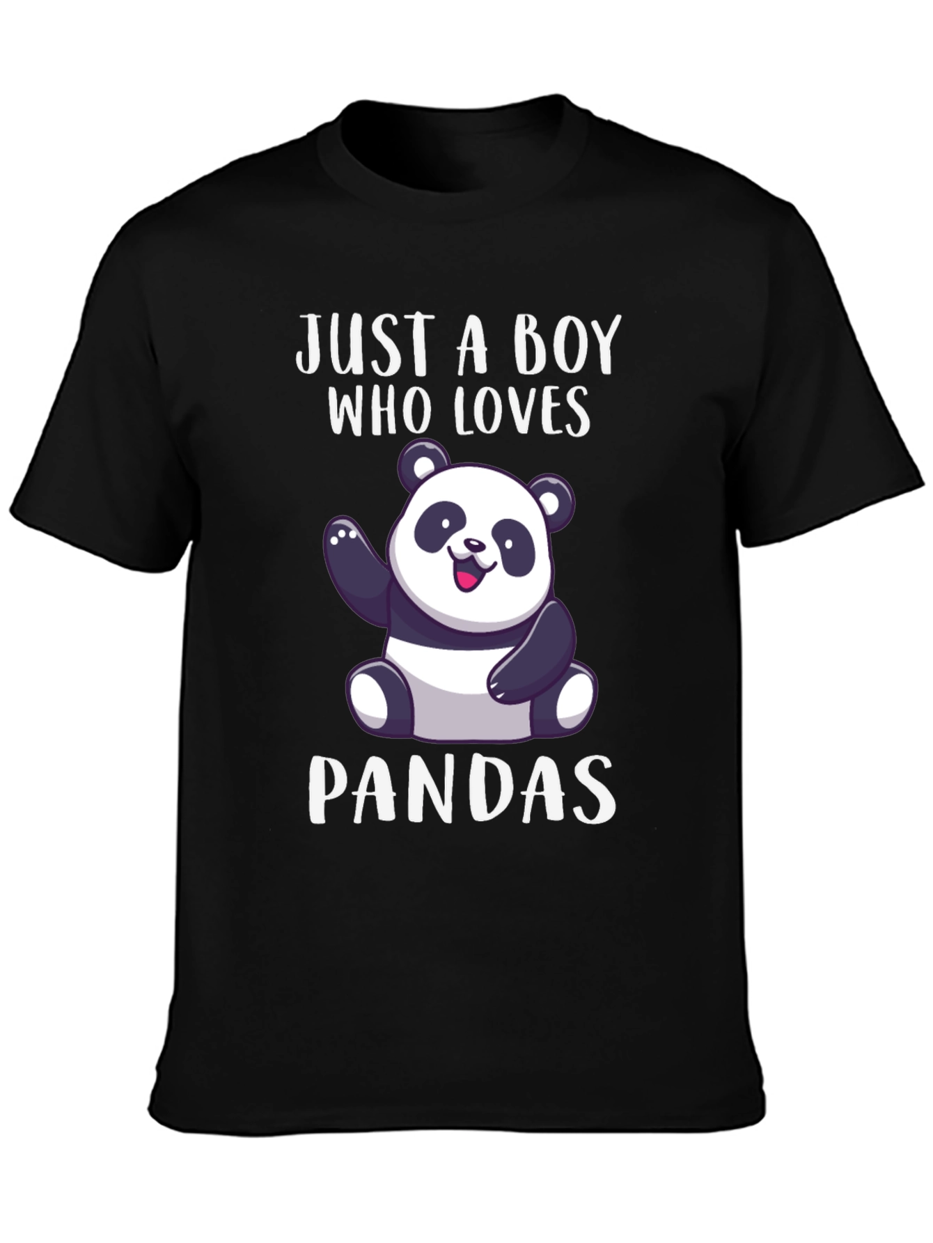 Just A Boy Who Loves Pandas Graphic Tee