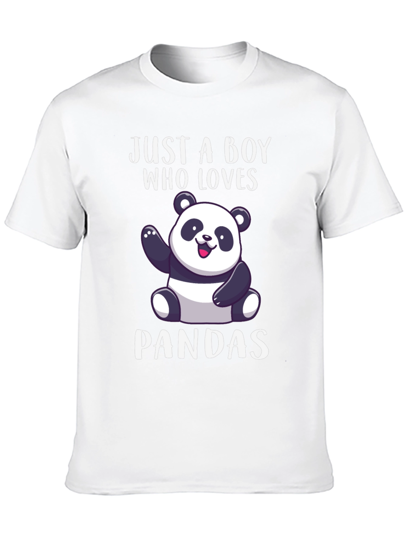 Just A Boy Who Loves Pandas Graphic Tee