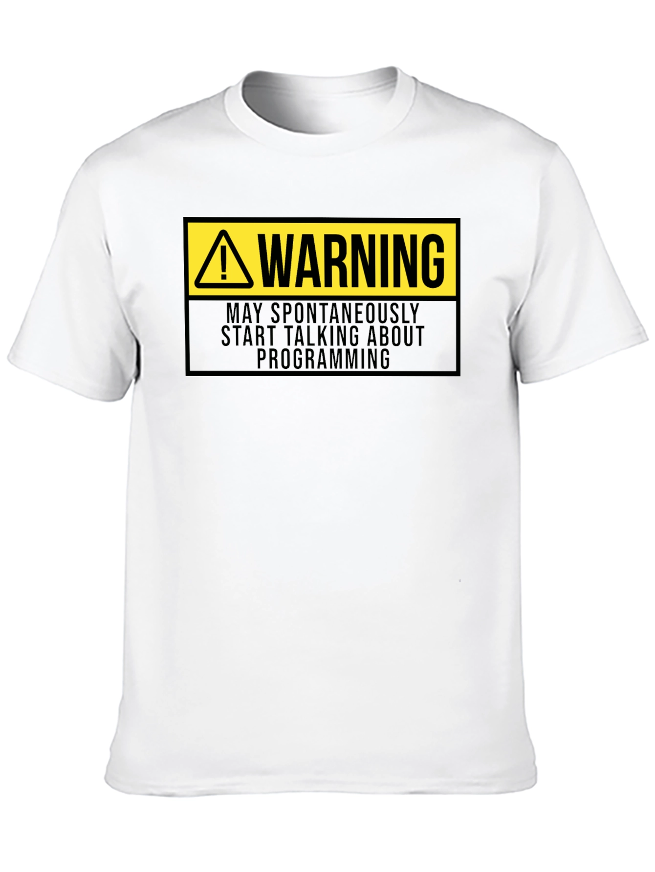 Warning Programmer T-Shirt - Funny Coding Gift