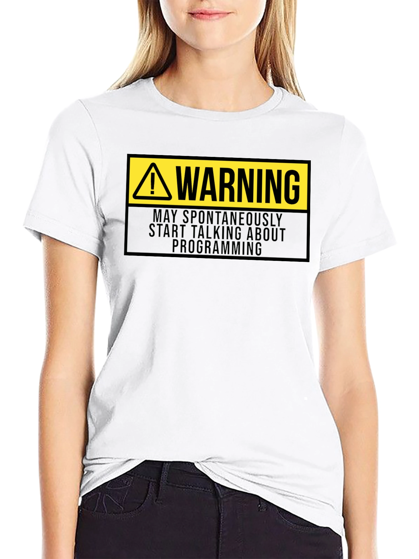 Warning Programmer T-Shirt - Funny Coding Gift