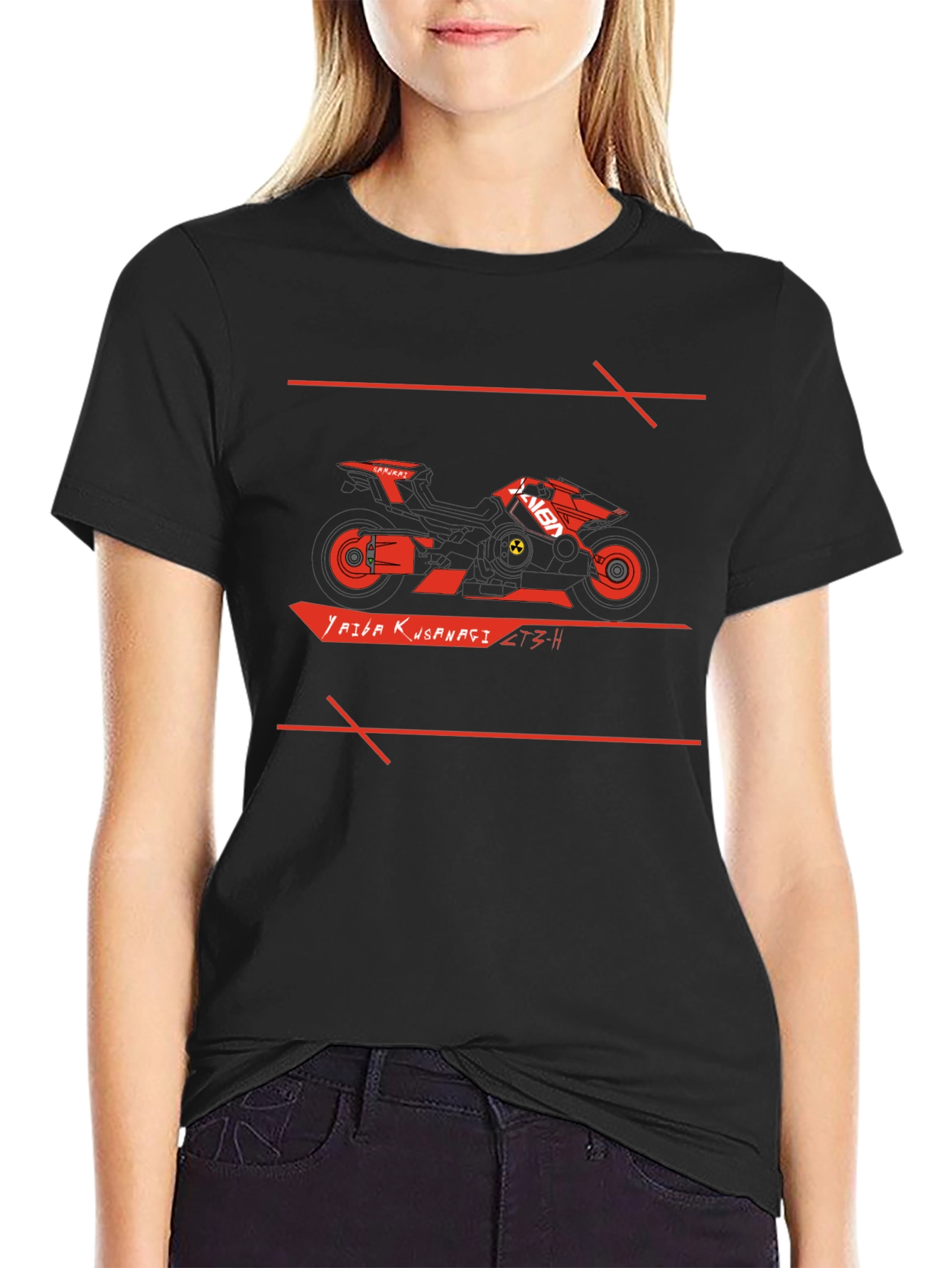 Cyberpunk Motorcycle Graphic T-Shirt