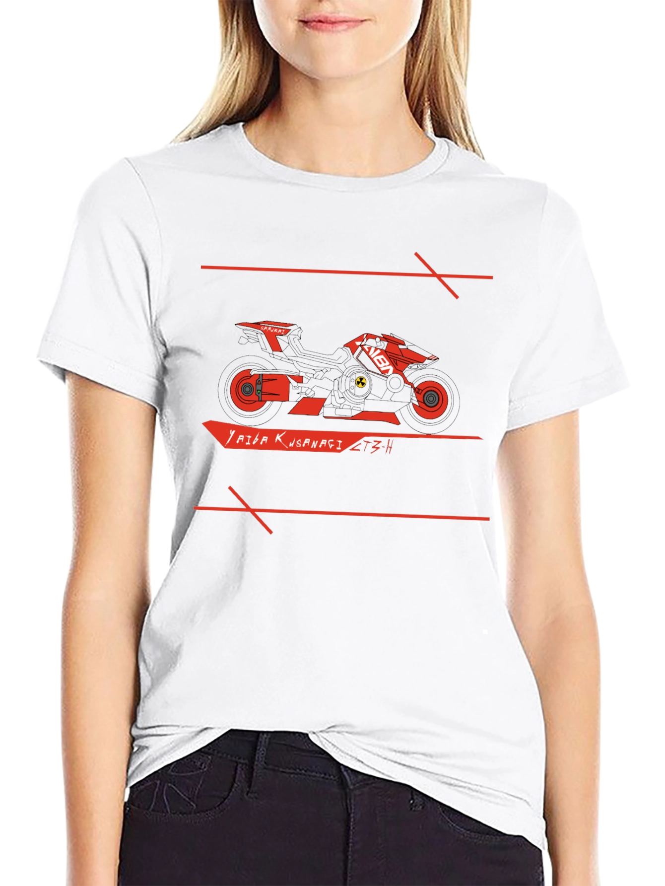 Cyberpunk Motorcycle Graphic T-Shirt
