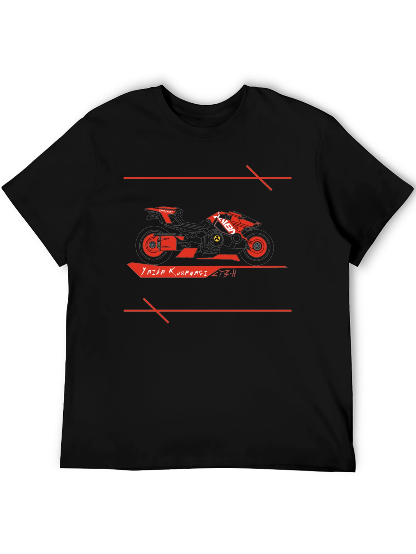 Cyberpunk Motorcycle Graphic T-Shirt