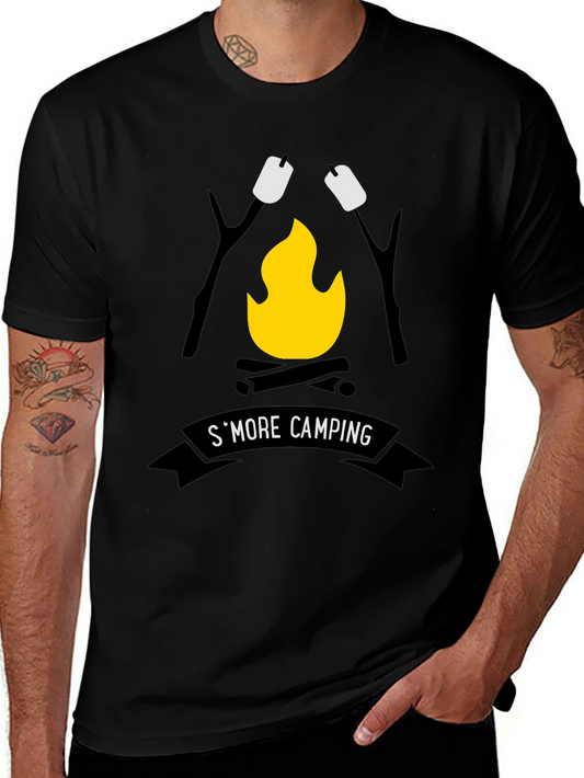 Smore Camping Graphic Tee - Black