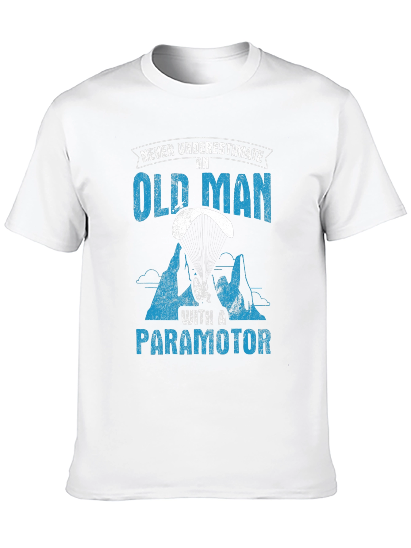 Old Man Paramotor T-Shirt - Adventure Awaits!