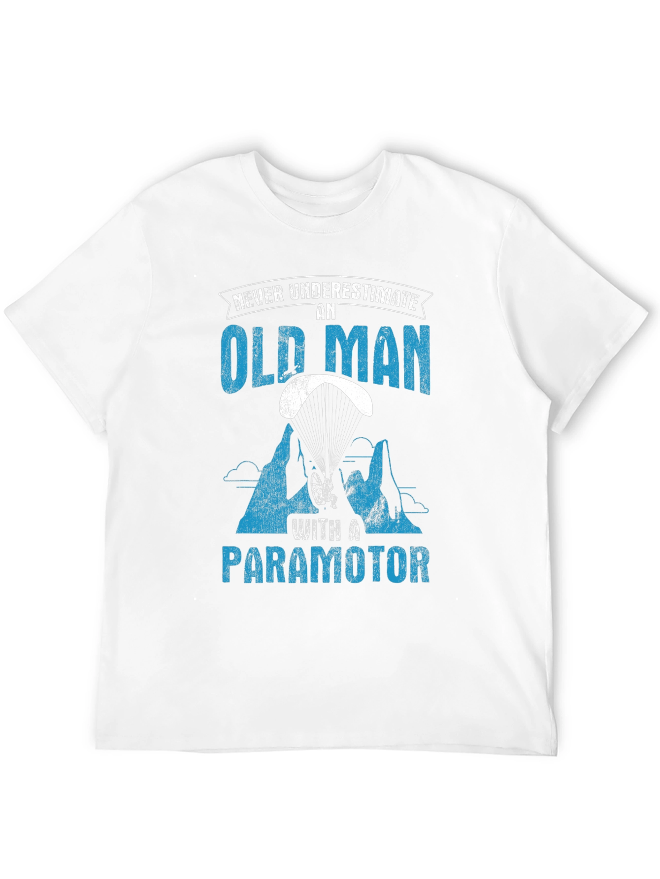 Old Man Paramotor T-Shirt - Adventure Awaits!
