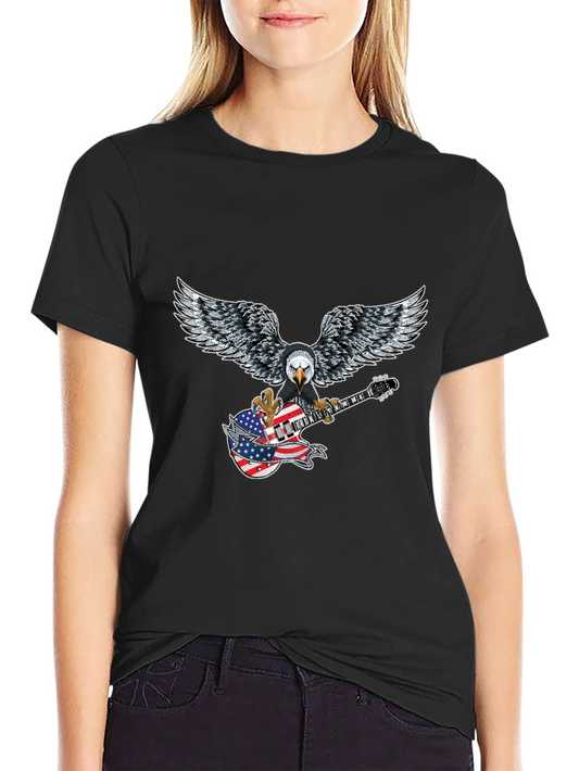 Eagle Guitar American Flag T-Shirt