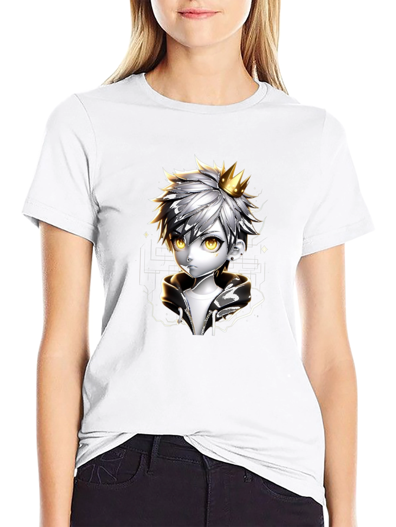 Anime Crown Prince Black T-Shirt