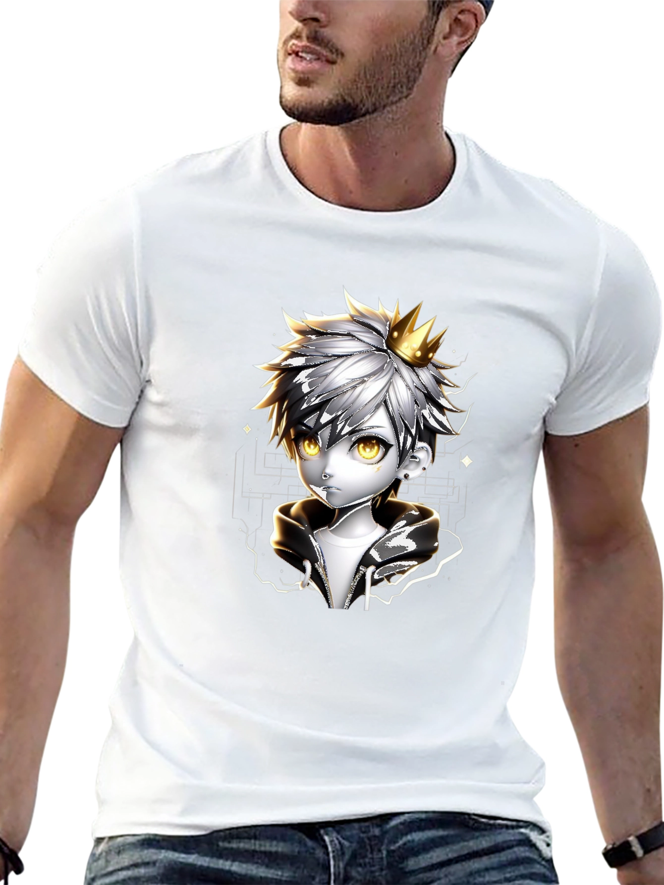 Anime Crown Prince Black T-Shirt