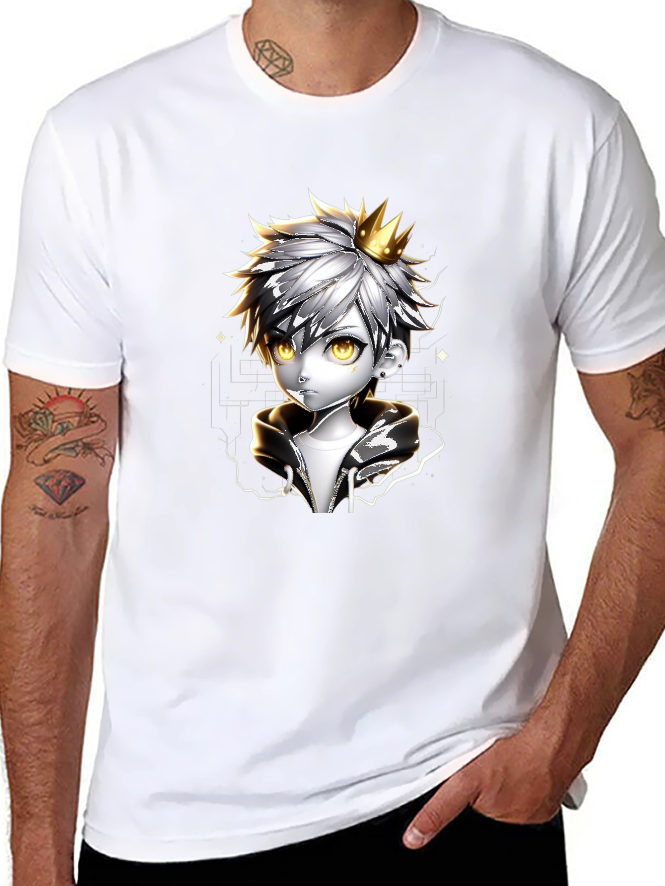 Anime Crown Prince Black T-Shirt