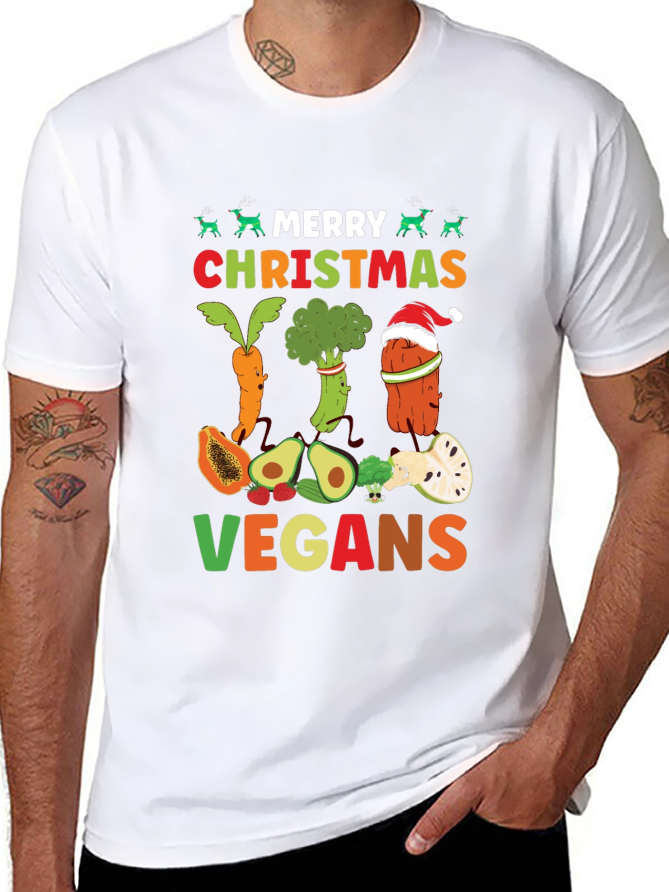 Merry Christmas Vegan T-Shirt