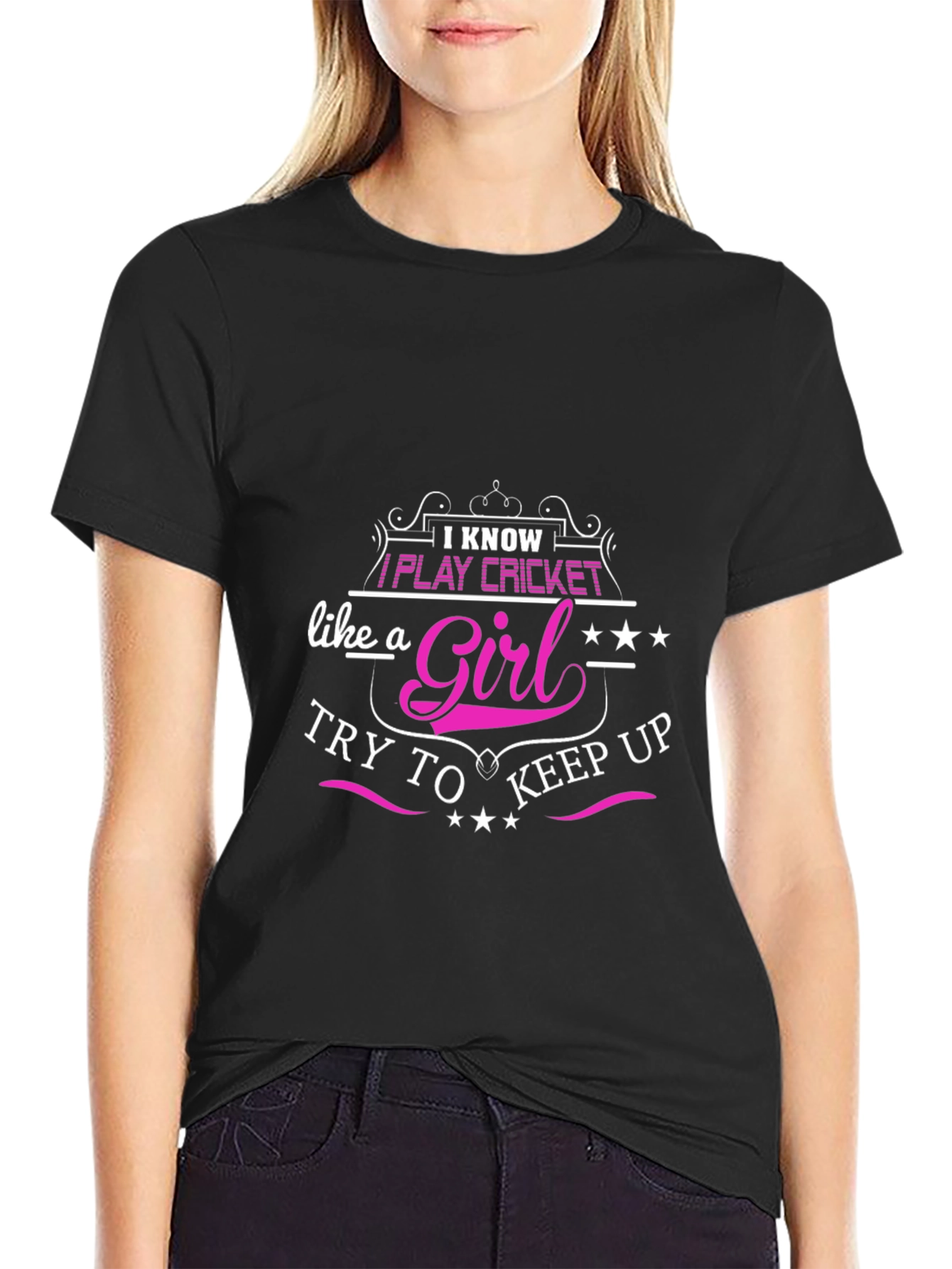 I Know I Play Cricket Like A Girl T-Shirt