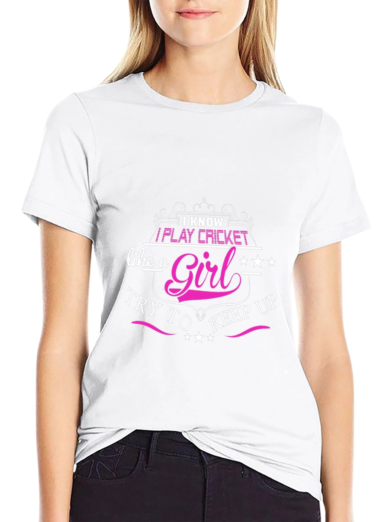 I Know I Play Cricket Like A Girl T-Shirt