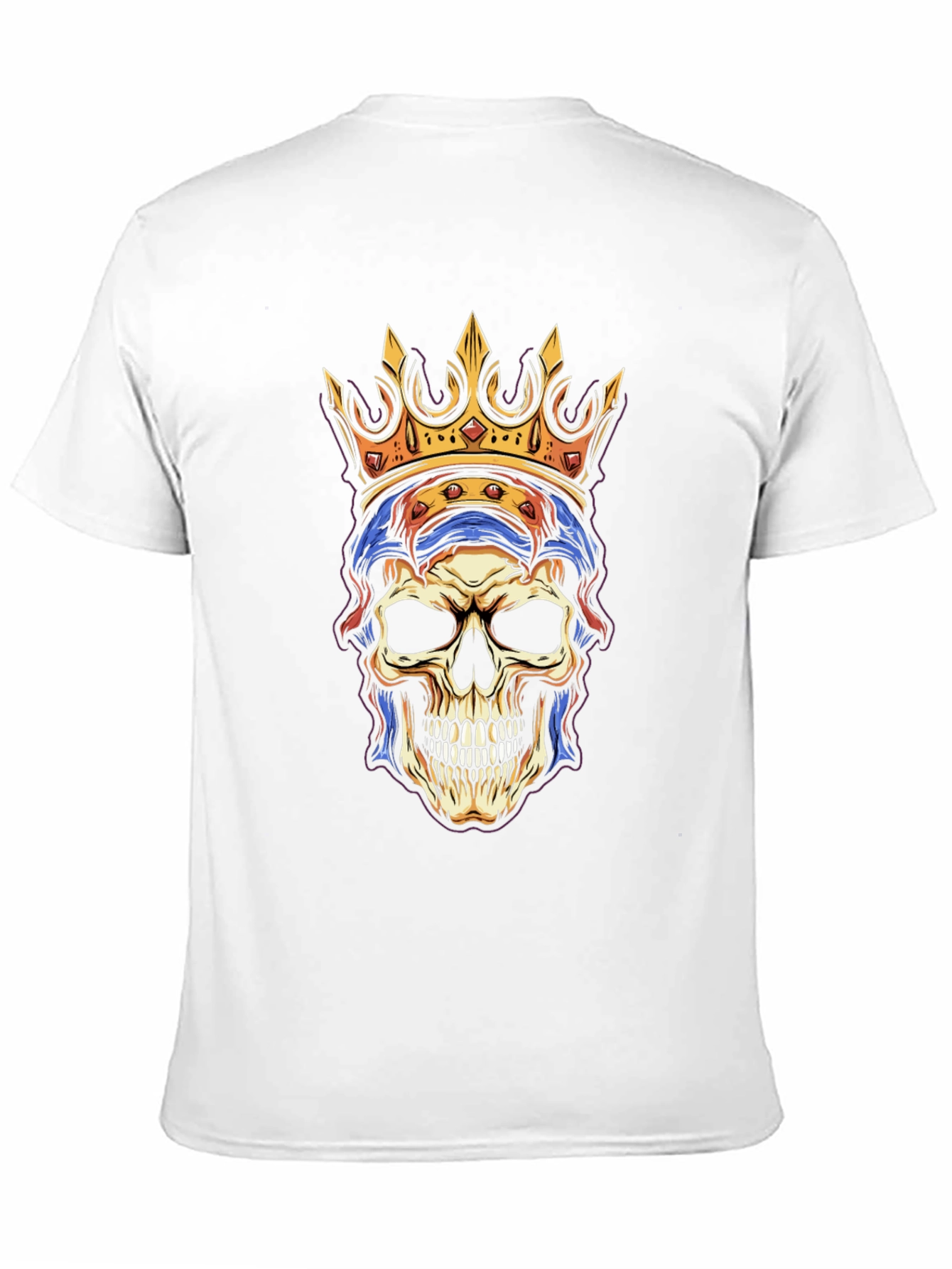 Skull King Graphic Tee - Black Cotton T-Shirt