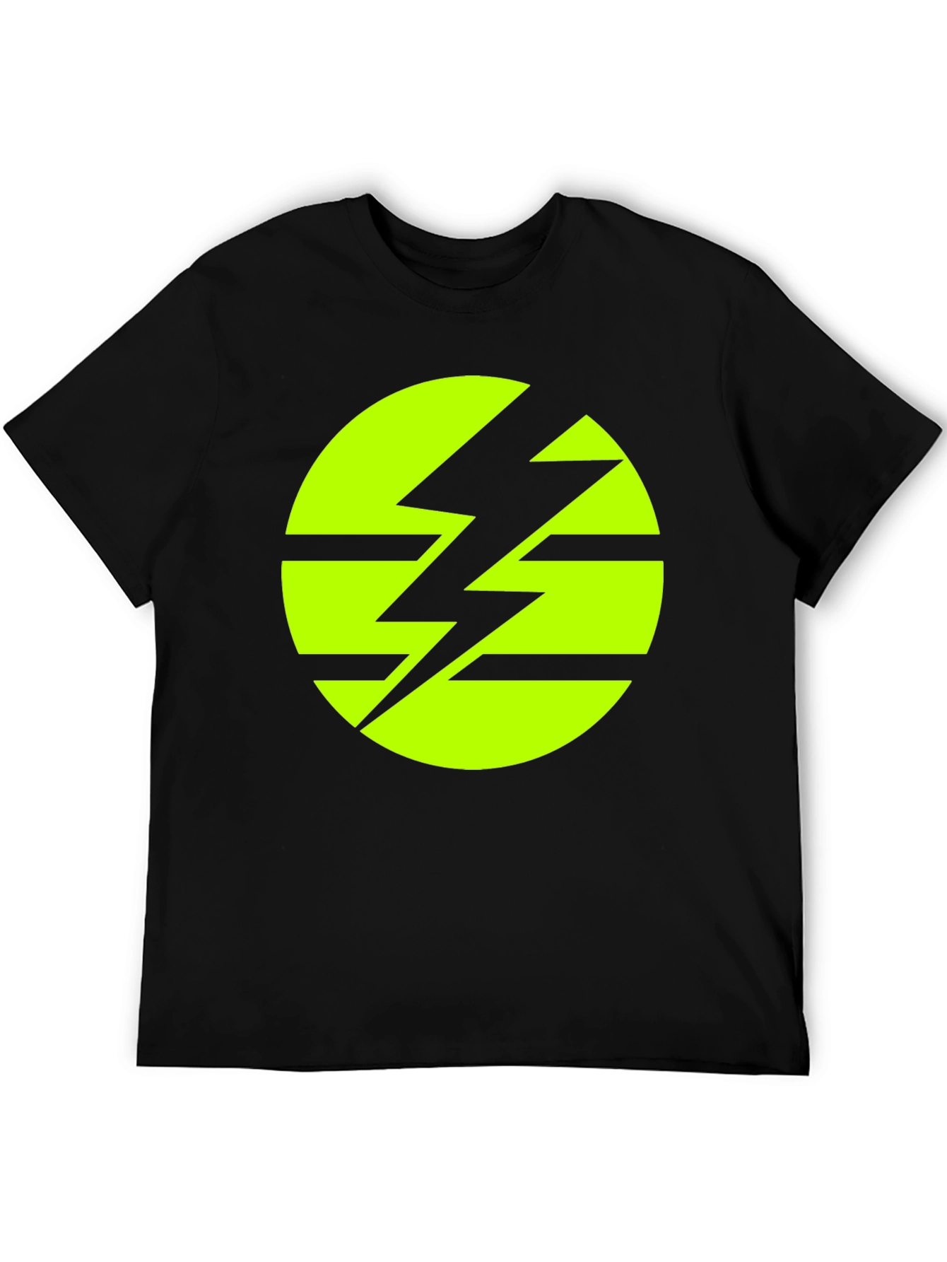 Electric Bolt Graphic T-Shirt - Black