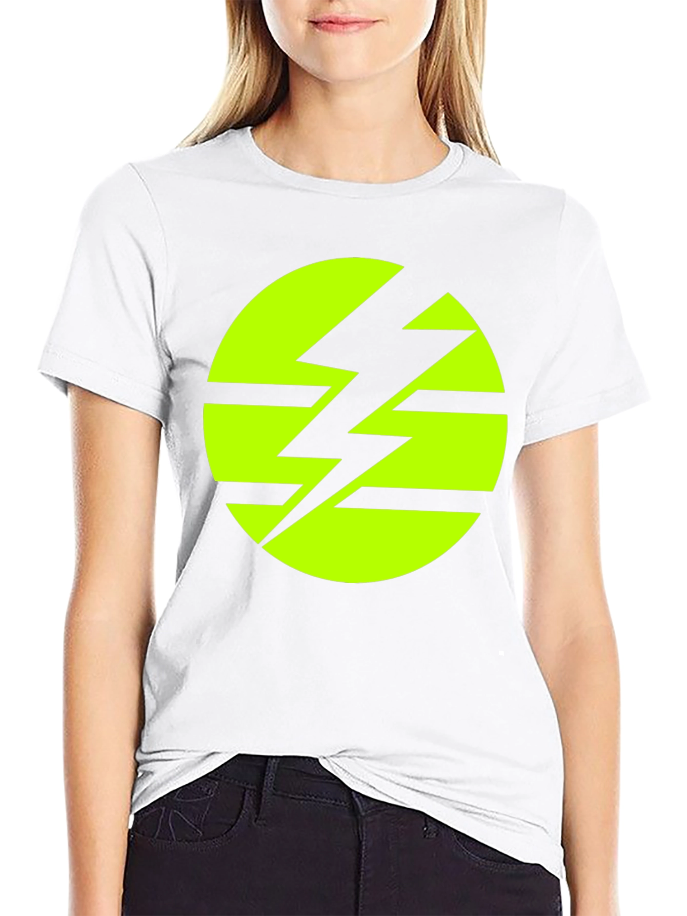 Electric Bolt Graphic T-Shirt - Black