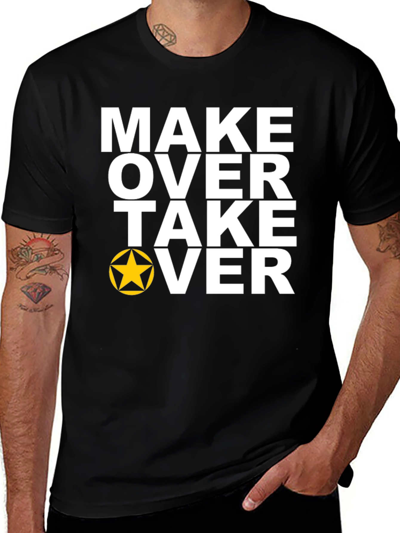 Make Over Take Over Graphic Tee