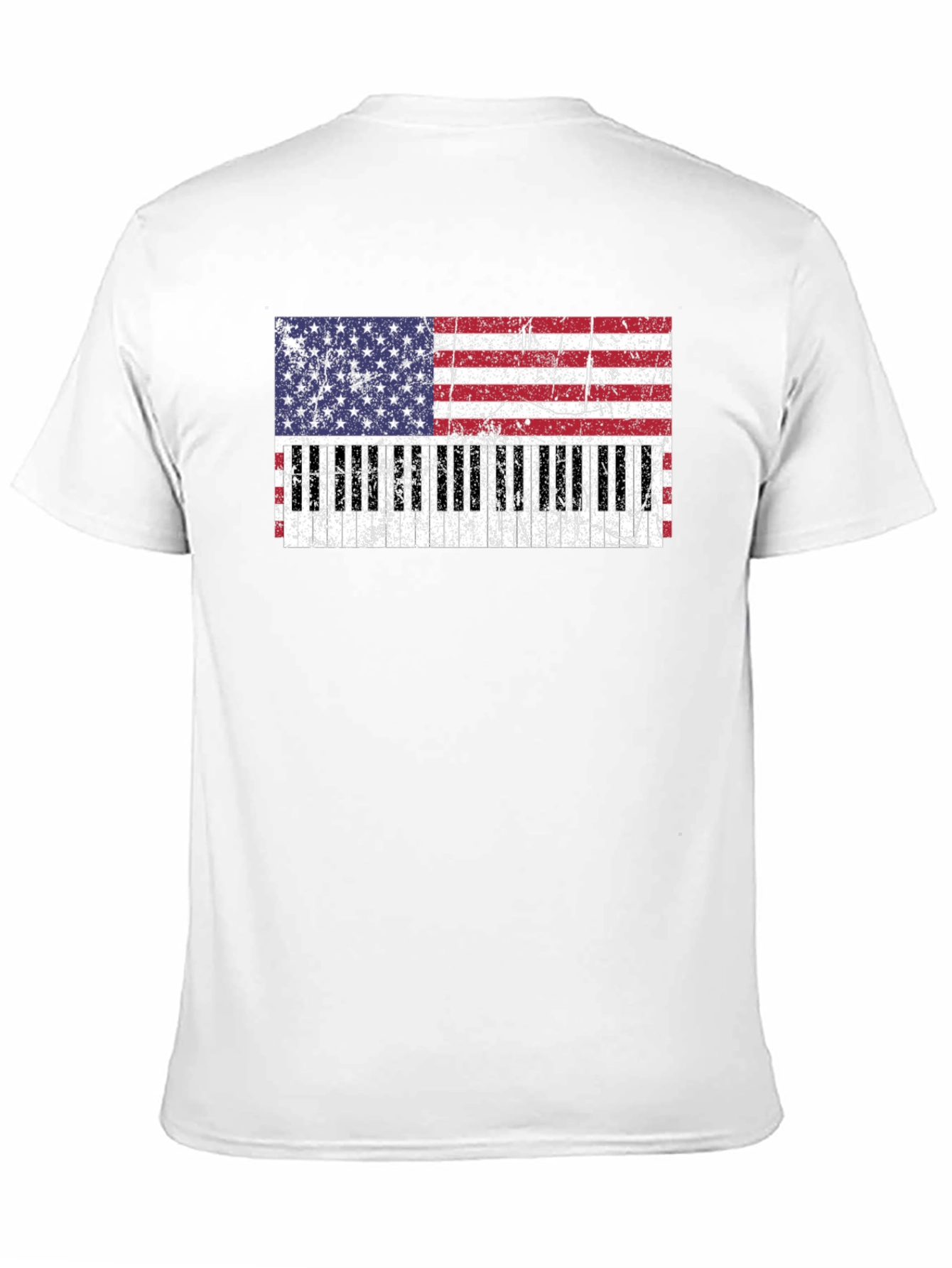 American Flag Piano T-Shirt