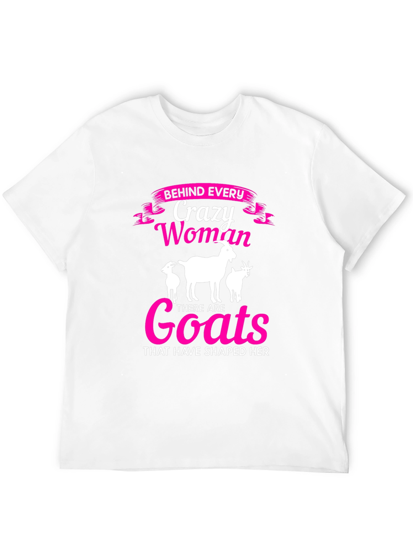 Crazy Woman Goats T-Shirt - Black