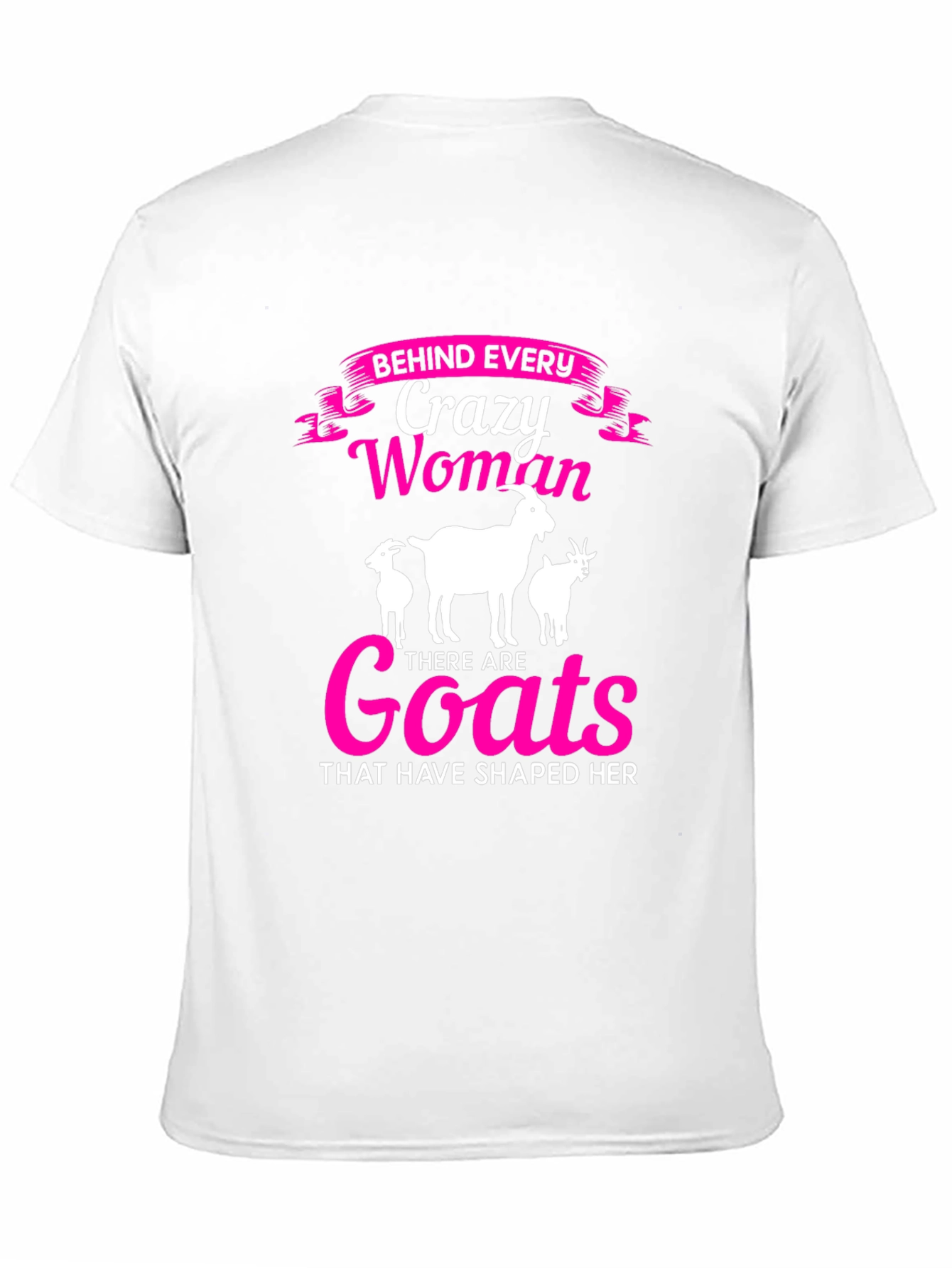 Crazy Woman Goats T-Shirt - Black