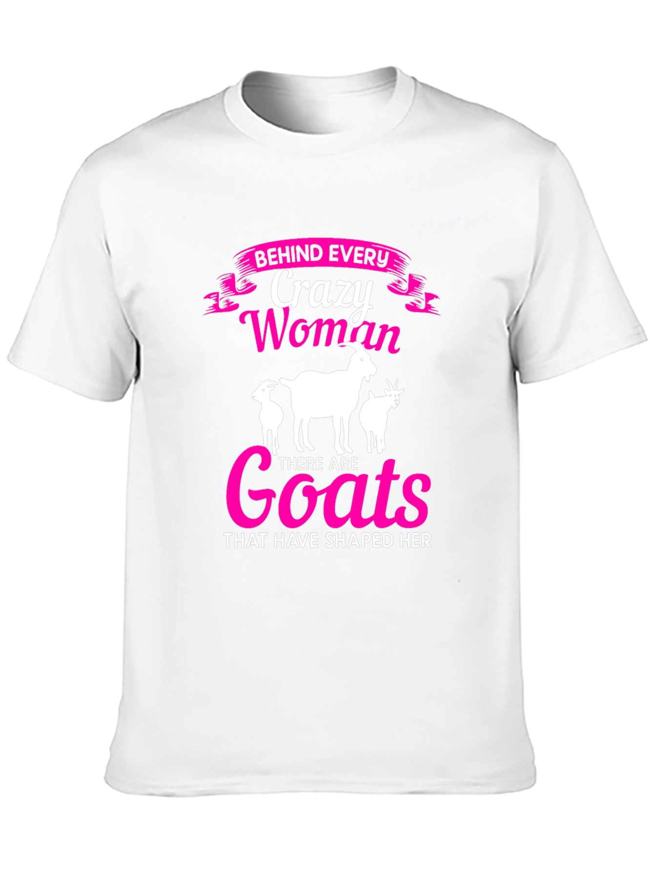 Crazy Woman Goats T-Shirt - Black