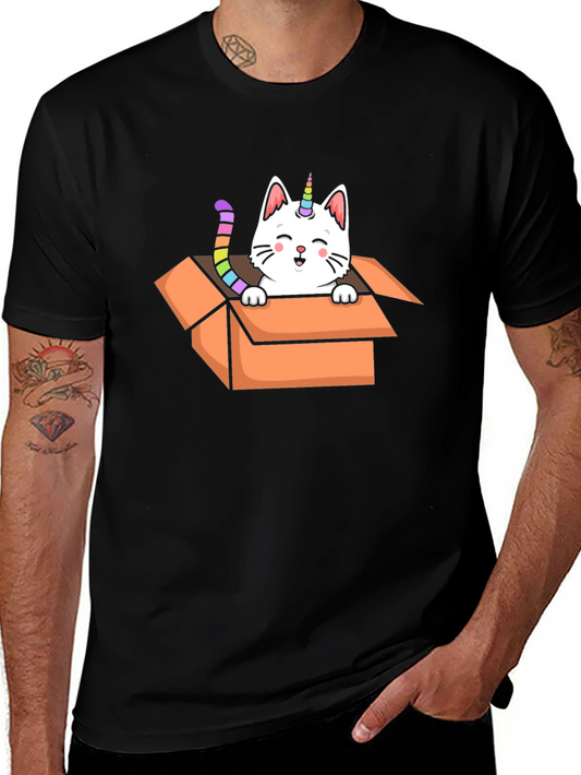Unicorn Cat in a Box T-Shirt