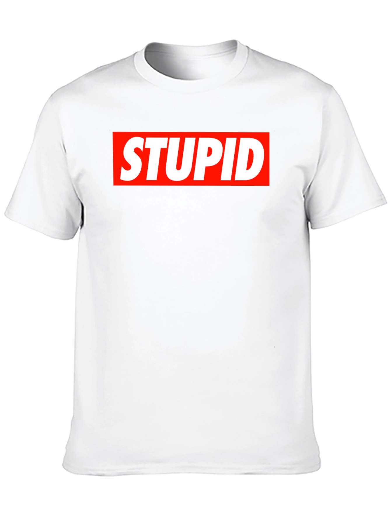 STUPID Graphic Tee - Bold Statement Black T-Shirt