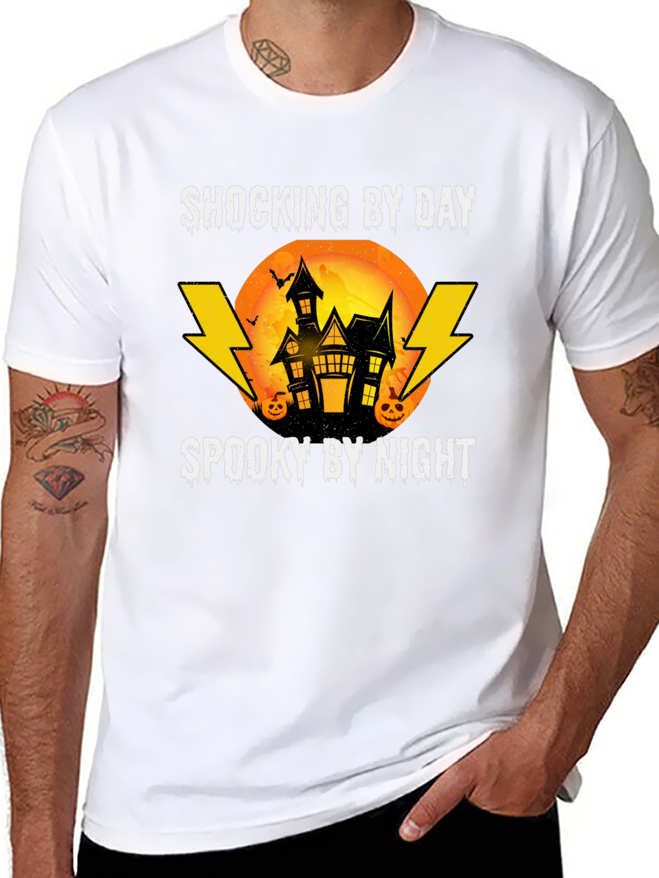 Shocking by Day Spooky by Night Halloween Tee
